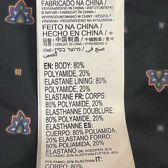 RVCA Foulard French Mid Rise Bikini‎ Bottom in Black Size M NWT - Picture 9 of 11